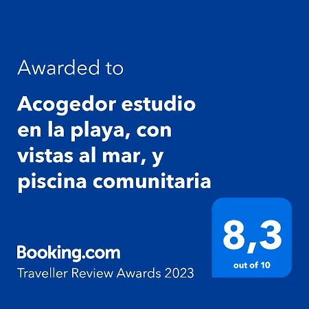Acogedor Estudio En La Playa, Con Vistas Al Mar, Y Piscina Comunitaria Apartamento Sant Salvador